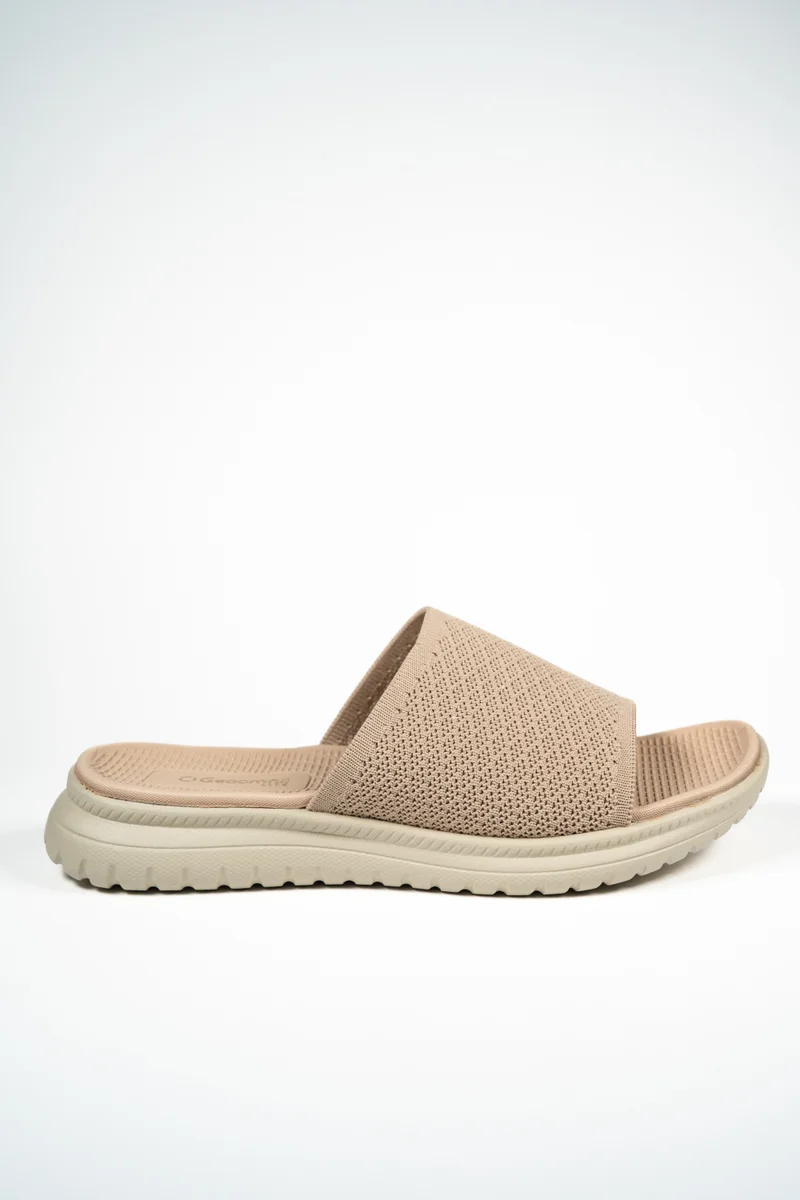 جيومني Geoomnii Comfort Slide Sandals for Women – Cushioned Slip-On Casual Sandals for Daily Wear, Home, Travel & Walking